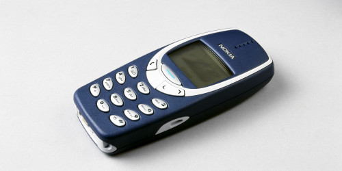 Nokia 3310 mobile phone, 2000.